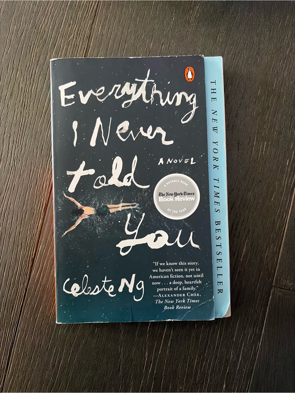 Everything I Never Told You by Celeste Ng - Paperback (Black & Light Blue Cover)
